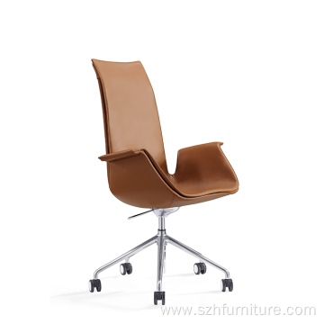 Brown High Back Executive Swivel Office Chair